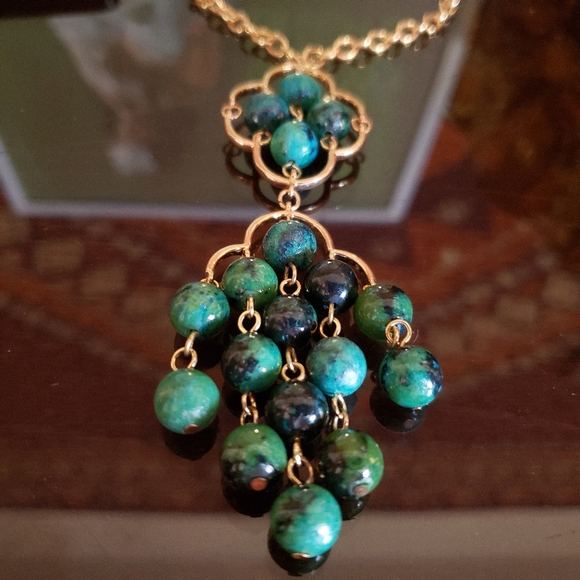 Funky festival boho beaded statement necklace - Picture 2 of 5